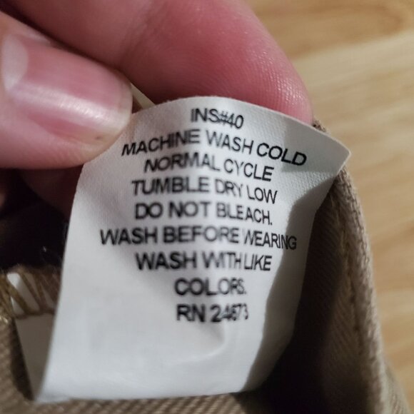 Saddlebred Jeans Mens Size 40x30 Tan Classic Fit 100% Cotton Straight Leg - Picture 4 of 12